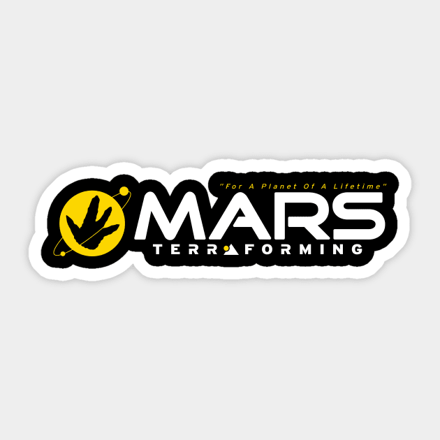 Mars Terraforming Sticker by Captain_RibMan